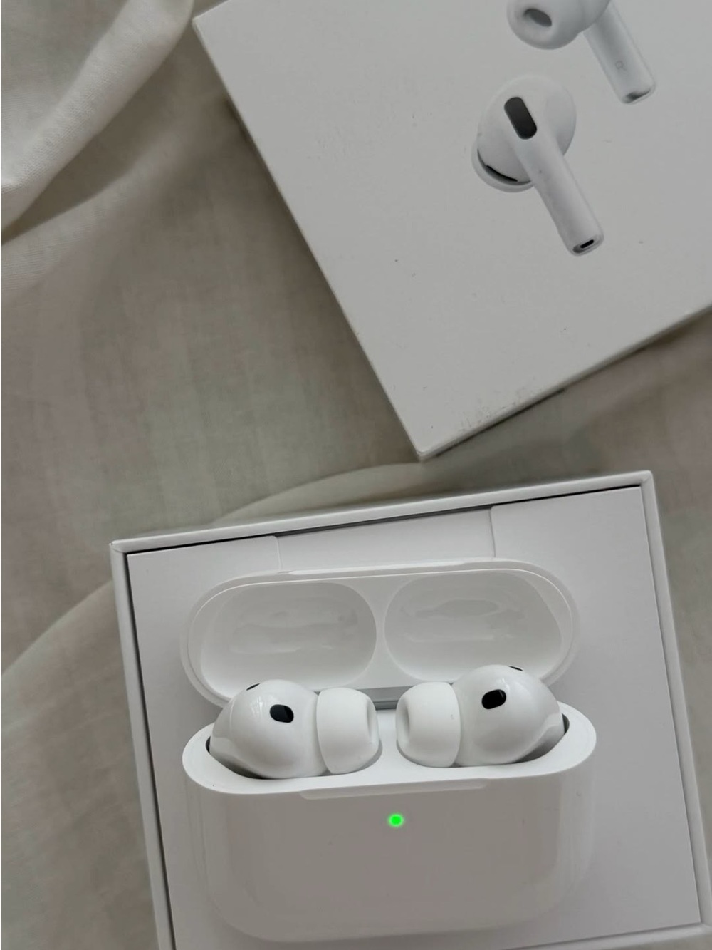 White Wireless Earbuds with Charging Case -